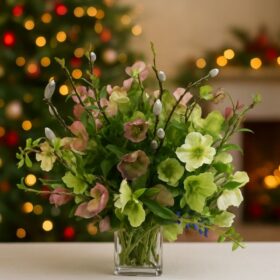 Hellebore flower arrangements