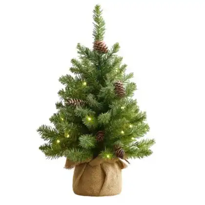 Enjoy the festive glow instantly with our luxury pre-lit tree.
