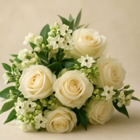 White Rose Christmas flowers delivered